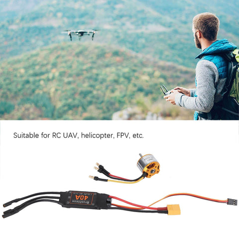 Beefy 2212 KV1400 Brushless Motors With 40A ESC For RC Aircraft And Drones XT60 Compatible Speed Controller Set