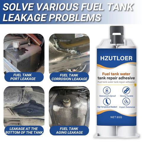 Instant Fuel And Water Tank Repair Adhesive Kit 85g Waterproof High Temp Bond For Cars Motorcycles Trucks And Solar Heaters No Leak Easy DIY Fix Fast Set in use for fuel tank leakage solutions