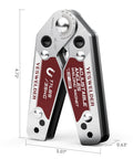 YESWELDER adjustable angle welding magnet, 20–200°, 77 lb holding power, silver with red labels