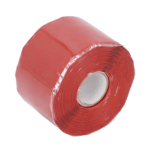 Self Adhesive Silicone Repair Tape 5m By 50mm For Hose And Pipe Leaks Quick Emergency Fix With Airtight Waterproof Seal Red Color No Heat Needed