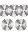Five HSS Saw Blade 2 Inch Mini Circular Blade With 0.5mm Kerf And 100 Teeth for Precise Miter Cuts and Off Saw Work, front view