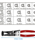 Grab This Awesome 130-Piece Spring Band Hose Clamp Kit With Swivel Pliers Perfect For Fuel Lines Silicone Tubes And Radiator Pipes Featuring Constant Tension Design And Dacromet Coated 65Mn Steel In 15 Sizes To Keep You Rolling Smooth On The Road Without, hose clamp sizes chart and swivel pliers