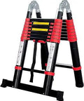 16.5ft Aluminum Telescoping Ladder For Home And Outdoor Use, A Type Extension Ladder With 330 Lb Capacity, compact folded view