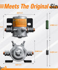 36V EZGO Solenoid Relay With Resistor And Diode For EZGO TXT And Marathon Golf Carts 1980 To 2010 dimensions illustration