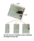 Natural Fur Hair Arrow Rest Set For Longbow And Recurve Bow Self Adhesive Easy Install Stick On Archery Rest explained cutting options.