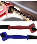 Two Pack Motorcycle Chain Brush Double Ended With Three Sided Bristles And Long Bristles Universal Chain Cleaning Kit