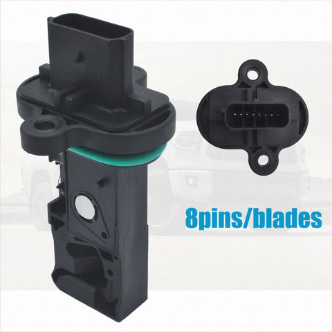 Mass Air Flow Sensor MAF 0280218419 Replacement For Buick And Chevrolet Vehicles, black plastic with connector view