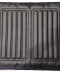 Premium Black Vinyl Wheelchair Replacement Seat Cushion 18X16 Inches with embossed surface and solid mounting holes.