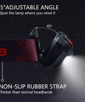 Ultra Bright LED Headlamp Beast With Five Lighting Modes White And Red LEDs for running with adjustable angle and non-slip strap