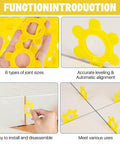 200 Pack 6 In 1 Hexagon Tile Spacers For DIY Pros, 1mm To 5mm Gaps, Large 2.64 Inch Reusable Plastic Tile Leveling Shims in use