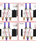 Diagram of Beefy Electrical Pneumatic Solenoid Valve 5 Way 2 Position Internally Piloted 24VDC for automation control system