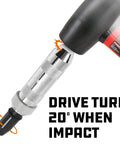 1/2 Inch Drive Impact Driver Set With Extractor Tool For Slotted And Phillips Bits, Beats Stuck Rusted Or Damaged Screws