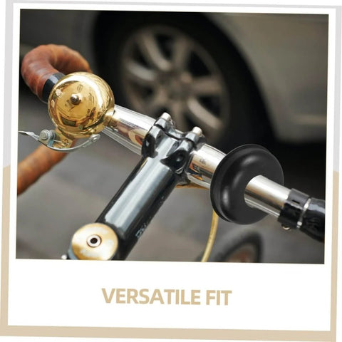 Bicycle handlebar with bell and black Mountain Bike Rear Axle Steel Washer Kit For Hub Maintenance And Repair Built To Last.