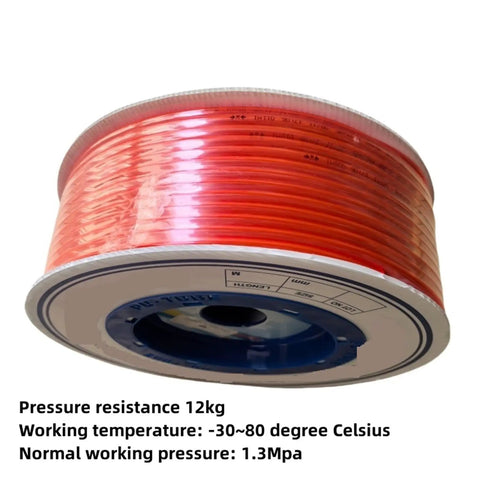 Slick Hella Durable Pu Air Compressor Hose For Pneumatic Tools And Industrial Machinery Lightweight Flexible Wear Resistant Tubing With Smooth Inner Bore High Flow Efficiency 100 Meter Roll on spool