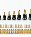 Drill Powered Rivet Nut Tool Set M3 To M12 Carbon Steel Mandrels And Head Rivet Nuts All In One Kit For Automotive Metal Fab Pro Grade DIY Fastening For Projects At Home And In The Shop, M3-M12 mandrels and rivet nuts