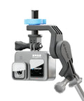 Hydraulic Leveling Mount For Action Cameras, Ultra Smooth Motion Support For GoPro, DJI, Insta360 attached to gimbal, waterproof design