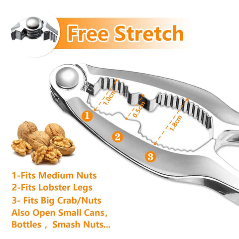 Heavy Duty Crab Leg Crackers Set Four Pack For Shellfish Crab Claw Crackers And Seafood Tools Die Cast Zinc Alloy dishwasher safe.