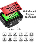 Digital Tachometer With RPM Alarm And Hour Meter for snowmobiles, motorbikes, go karts, lawn mowers, wireless sensing.