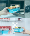 Collapsible Silicone Food Storage Set With Lid And Air Vent For On The Go, Foldable Lunch Containers, microwave and freezer safe.