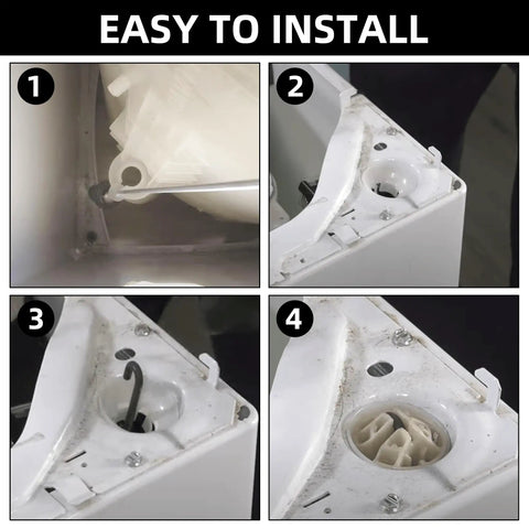 Universal Washer Suspension Rod Kit Front Load Easy Install No Fuss Replacement W10780045 installation steps visual guide