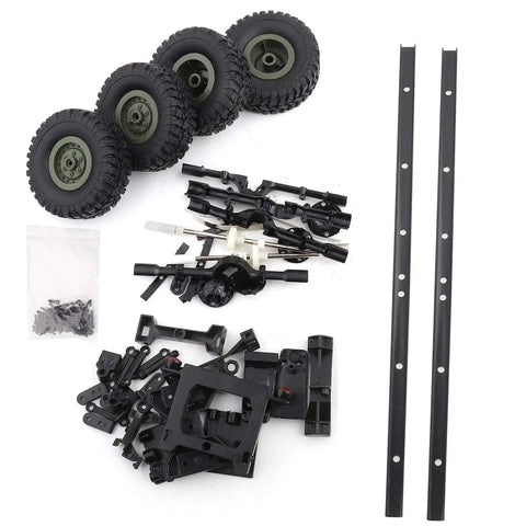 Beefy Metal Oil Trailer Chassis for 1/16 RC Cars and WPL B24 B16 B36 Kit Upgrades Durable DIY Truck Part for RC Hobbyists