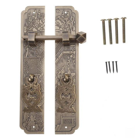 Retro Brass Drawer Knob Set For Cabinets And Dressers, Dope Vintage Square Pull Handles, Simple Install For Kitchen Drawers And Doors