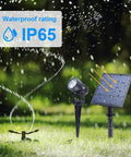 Metal Solar Spot Lights Outdoor With 9.8ft Cable Hella Bright 4 Spotlights Landscape Lighting low voltage IP65 waterproof