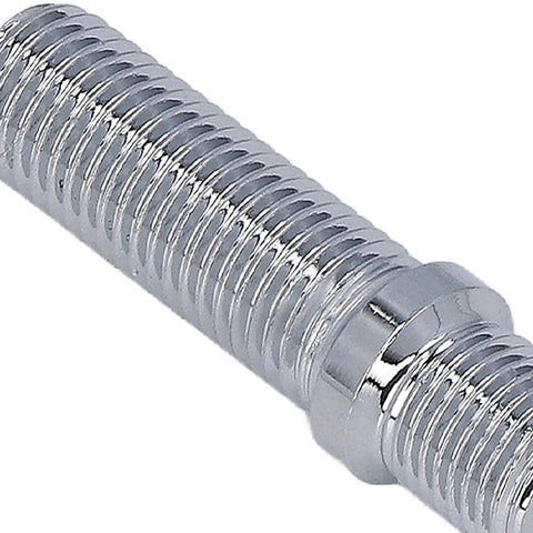 Upgrade Your Euro Ride With 20 Pc Vistreck Conversion Studs For Perfect Wheel Spacing Boost Stance And Handling Like A Boss While Gaining Serious Muscle With These Durable Zinc 10.9 Grade Adapters Designed To Fit European Rides Smoothly. Close-up of zinc plated 10.9 grade wheel stud adapter, 50mm length for euro cars
