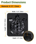 Tortoise Shaped Stepping Stone Mold For Concrete, Reusable Garden Cement Mold dimensions and material details