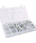 Dope 200-Piece SASKATE Extension Spring Kit With Storage Box Features Zinc Plated Metal Assorted Sizes, open organizer case