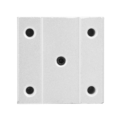 Front view of SBR16UU Aluminum Linear Motion Ball Bearing Slide Block For High Speed High Precision Equipment Smooth Low Friction Open Linear Roller Bearing Bushing