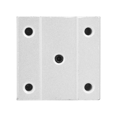 Aluminum Alloy SBR16UU Open Linear Motion Ball Bearing Slide Block Bushing top view showing precision holes for mounting and smooth glide.