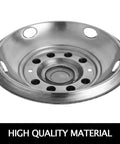 Polished 19.5 Inch 10 Lug Wheel Simulators Stainless Steel Bolt Kit Hubcap Set for Ford F450 F550