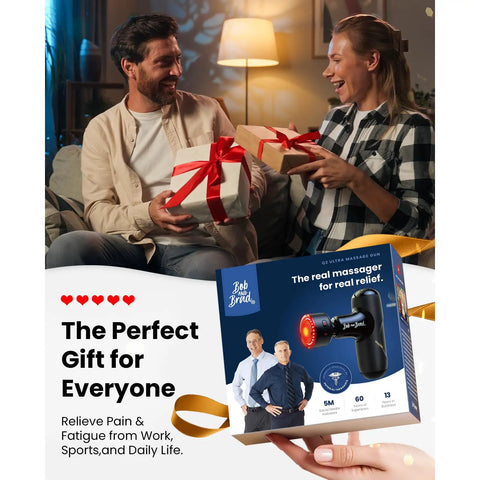 Q2 Ultra Mini Massage Gun With Red Light Infrared Heat Head Pocket Sized Percussion Massager For Deep Tissue Muscle Therapy And Pain Relief Portable HSA FSA Eligible shown as a gift option.