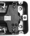 Floor Spring Hinge For Frame Glass Doors Heavy Duty Hold Open Up To 116 Degrees metal components close-up