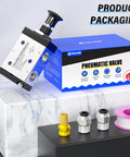 Three Way Two Position Hand Pull Valve One Quarter Inch NPT Air Pneumatic Valve With Pro Grade Manual Push Pull Lever Control Model 3R21008, packaging and accessories