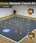 Indoor setup of Drone Racing Obstacle Course For Indoor And Outdoor Practice Build Your Own Racing League With A Multi Stage Drone Challenge