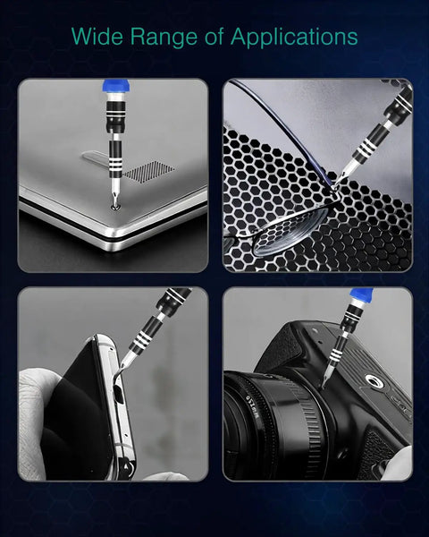 61 In 1 Precision Screwdriver Set With 57 Bits And Magnetic Extension Rod repairing laptop smartphone and camera