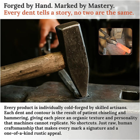 Blacksmith hammering iron for Four Pack 4 Inch Black Faux Strap Hinges Decorative Dummy Hinge Handmade Rustic Iron Hardware.