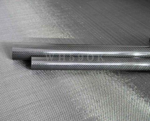 Ultra Lightweight 3K Gloss Carbon Fiber Wing Spar Tube 19mm Outer Inner Diameters 15mm 16mm And 17mm 1m Length For UAVs And RC Planes Aircraft Grade CFRP Durable Strong Gloss Or Matte Finish For Custom Builds on black fabric