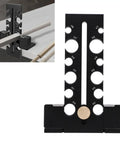 Heavy Duty Adjustable Wood Dowel Maker Jig Kit With Dual Aluminum Blades For Electric Drills with holes displayed for precise dowel size.
