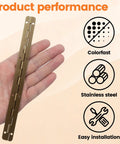 Product performance image showcasing Heavy Duty Long Folding Butt Hinges In Classic Antique Bronze Finish Pack Of Four.
