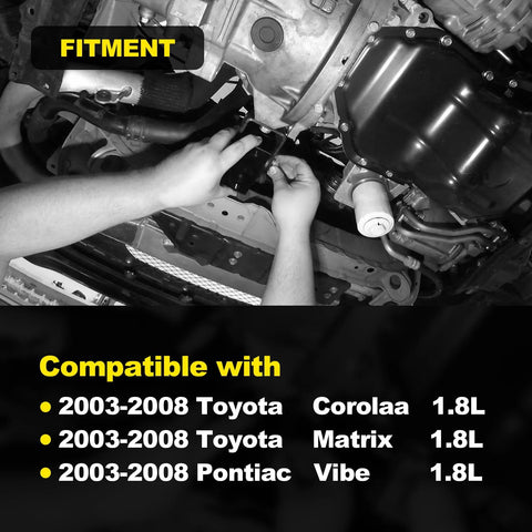 Installation of Engine Motor Mount Set For 2003 2008 Toyota Corolla Matrix 1.8L And Pontiac Vibe Replacement A4230 A4219 A4218 A4221