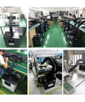 Heavy Duty Laser Welding Fume Extractor Packed With Dual Carbon Filters And Four Stage Air Purification For Serious Soldering And Engraving Workbenches Built Different in a workshop with multiple machines.