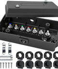 7 Way Trailer Junction Box Built Tough and Waterproof Wiring Connector for RV Camper Caravans Boat with accessories