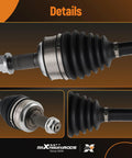 Front CV Axle Shaft Assembly For Honda Accord 2008-2014 Acura TSX details showing durable joints and metal construction