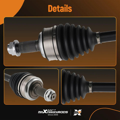 Front CV Axle Shaft Assembly For Honda Accord 2008-2014 Acura TSX details showing durable joints and metal construction