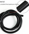 Upgrade Your Ride With High Power Silicone Vacuum Hose Lines For Cars At 3mm And Other Sizes Featuring Super Heat Resistant Tubing Plus Free Tube Cutter For Easy Diy Auto Repair Jobs, 3mm black silicone hose coil