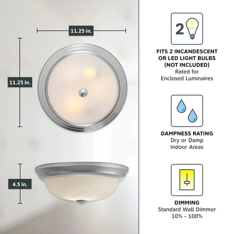 Reedley Dope Two Light Flush Mount Ceiling Light With White Alabaster Glass Shade In Pewter Finish 11 Inch Modern Fixture details