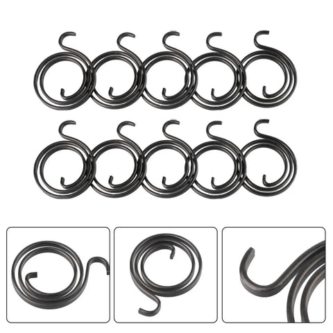 Dope Heavy Duty Door Knob Spring Replacement Kit 20 Or 30 Pack For Interior Lever Latch Repair Solid Torsion Springs, black